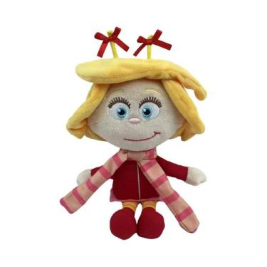 Imagem de Brinquedo De Pelúcia Grinch Monstro Verde Com Cabelo Presente De Natal