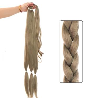 Imagem de Peruca de Trança Cabelo Longo Feminino Moda Extensões Sintéticas para Envolver com Tiara Peça Natural Mulheres Fácil Usar Leve Respirável舒适 Secure Fit Estiloso Versátil Dia a Ocasiões Especiais