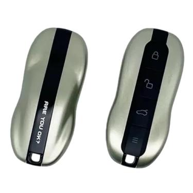 Imagem de Capa protetora para chave de carro compatível com Xiaomi Su7 Max 2024, capa protetora de controle remoto, acessórios de substituição de carro(Olive green)