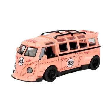 Imagem de Modelo De Ônibus T1 1:32 Para Meninos, Veículo De Brinquedo Em Metal C