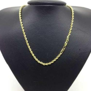 Imagem de Cordão Baiano Banhado A Ouro 18k 4mm 60cm Corrente Masculina - Michest