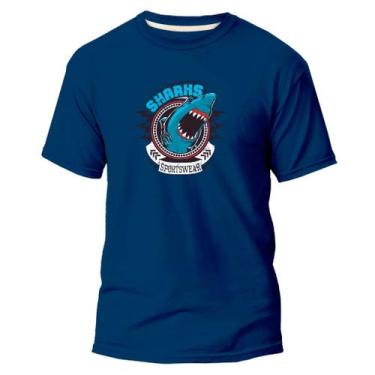 Imagem de Camiseta Basica Algodão Premium Estampa Digital Shark Sports - Pavesi,
