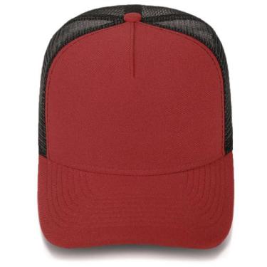 Imagem de Boné Aba Curva Masculino Liso Trucker Redinha Telinha Diversos Cores M