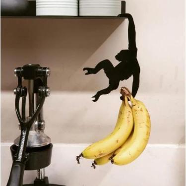 Imagem de Suporte Macaquinho para Banana Suspenso  Decoração Cozinha e Copa - Pr