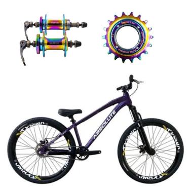 Imagem de Bicicleta Aro 26 Absolute Brutus 3 Roxo Single Cubo E Catraca De Rosca Camaleão