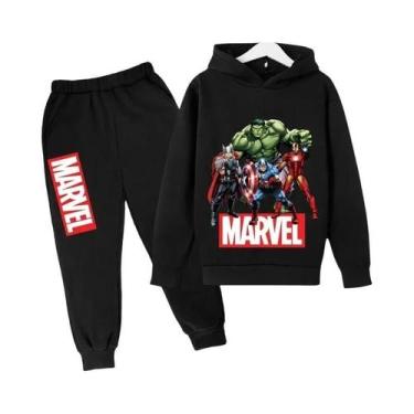 Imagem de Conjunto De Moletom Com Capuz Do Hulk Para Crianças, Suéter E Calças D
