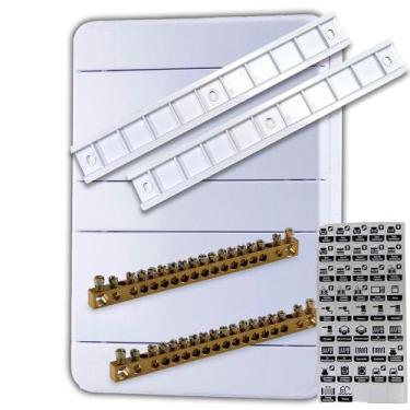 Imagem de Quadro Distribuição 16 Disjuntor Din Sobrepor Parafusar com Barramento