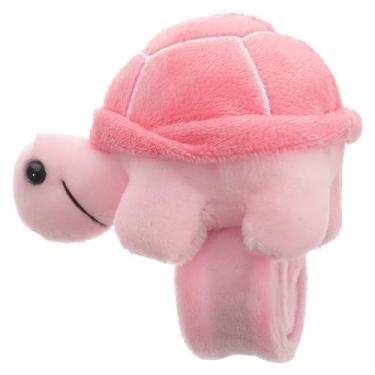 Imagem de Abaodam Pulseira de tartaruga de pelúcia de animal de pelúcia para presente de lembrancinha de festa de aniversário, 10.00X7.50X5.00CM, Couro sintético