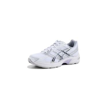 Imagem de ASICS Tênis esportivo unissex Gel-Terrain, Branco/cinza, 38
