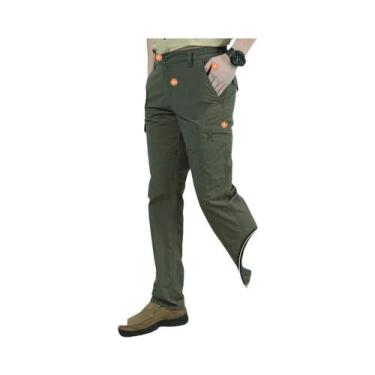 Imagem de Calças Cargo Casuais Masculinas De Verão Com Múltiplos Bolsos Impermeá