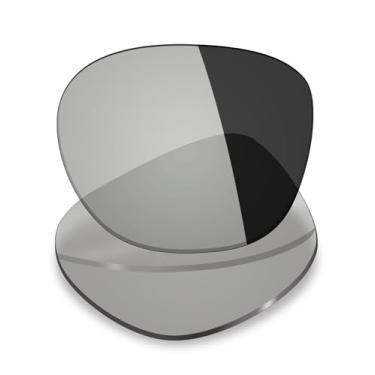 Imagem de Mryok Lentes de reposição UV400 para óculos de sol Oakley Pampered, HD Polarized, proteção UV, resistente a impactos e ajuste perfeito - Cinza fotocromático anti luz azul