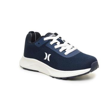 Imagem de Hurley Tênis infantil leve com cadarço – tênis de corrida e brincadeiras para meninos e meninas com malha respirável, palmilha acolchoada e tração durável – Tênis esportivo diário para escola