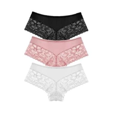 Imagem de Conjunto De Calcinhas Sexy De Renda Femininas Floral Romântico G Strin