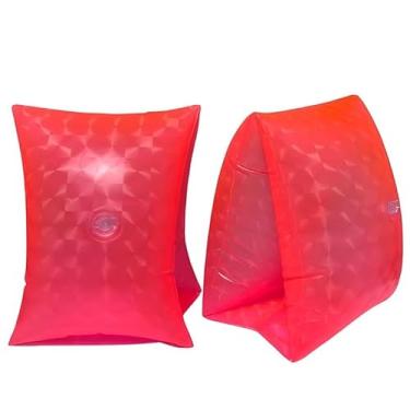 Imagem de Boia de Braço Inflável para Natação Infantil - Par Flutuadora para Bebês e Crianças, Ideal para Piscina e Praia, Segura e Confortável para Aprender a Nadar (Rosa)