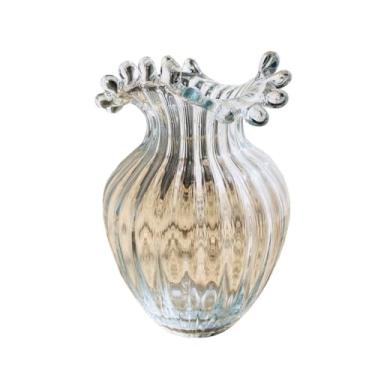 Imagem de WUHUQN Vaso de flores de vidro transparente decoração mesa arranjos de flores secas decoração casa sala de estar flores levantadas água vaso rosas para arranjo floral