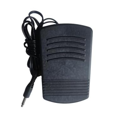 Imagem de Chewtoyo Interruptor de máquina de costura por pedal, controlador momentâneo de pedal de pé, compatível com mini máquinas de costura domésticas para máquina doméstica de 6 V operada por pés