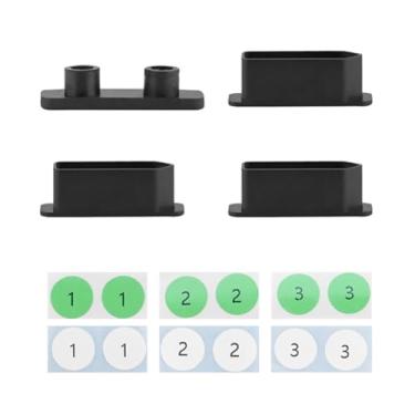 Imagem de CHICHIYANG Capas de bateria com capa de drone e conjunto de adesivos, bateria de silicone e capa protetora para drone acessórios para drone DJI Mavic FPV