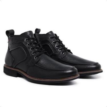 Imagem de Bota Masculina Couro Coturno Confortável e Reforçado-Masculino