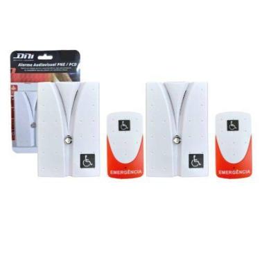 Imagem de Kit 2 Alarme Campainha Pcd Idoso Banheiro Emergência Bivolt