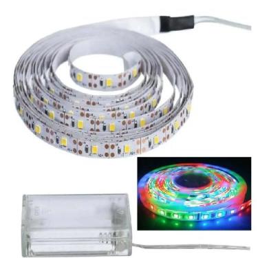 Imagem de Fita Super Led 2m Metros Sem Fio com 120 Leds - Inter, Colorido