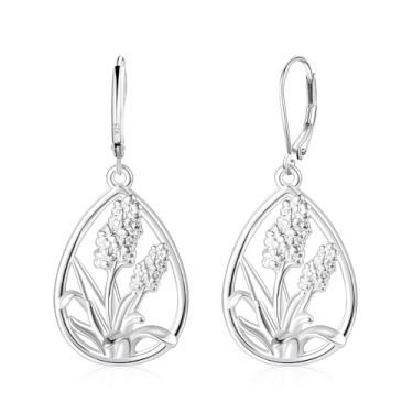 Imagem de fersltily Brincos femininos com pingente de lágrima de prata delicados, brincos boêmios, hipoalergênicos, presentes de aniversário para mulheres, joias vintage, Latão, Sem pedra preciosa