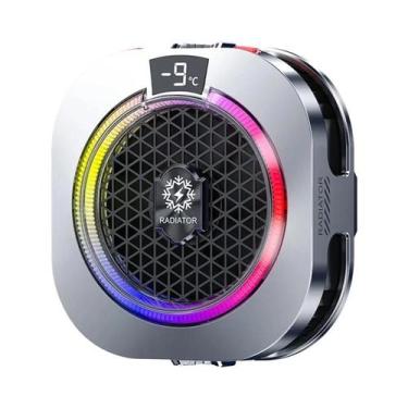 Imagem de Cooler Magnético De Duplo Uso Para Celular Com Display Digital De Temp