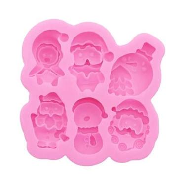 Imagem de Molde De Silicone Para Resina Epóxi De Gnomo De Natal, Papai Noel, Anã