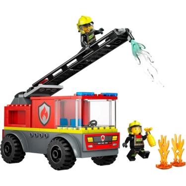 Imagem de Lego City Caminhão De Bombeiros Com Escada Combate Fogo - 4111160463 - Lego