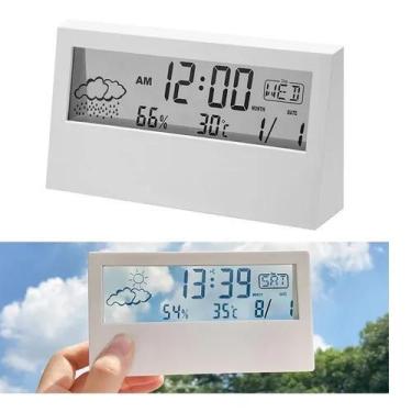 Imagem de Relógio Digital Despertador Mesa Temperatura Previsão - YN Clock