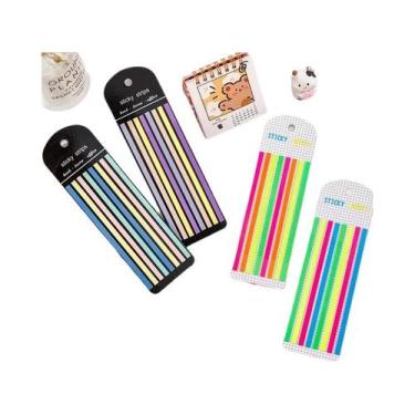 Imagem de Fitas Adesivas Coloridas Longas Para Anotações E Memória De Notas - NO