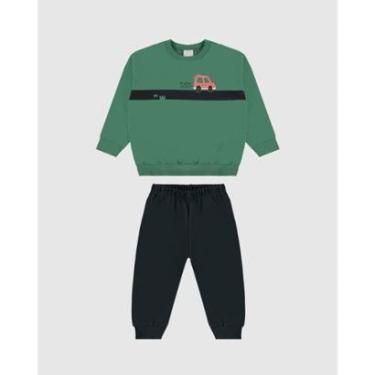 Imagem de Conjunto Moletom Flanelado Menino Malwee Kids Ref. 126171-Masculino