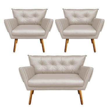 Imagem de KIT 01 NAMORADEIRA E 02 POLTRONAS ANITTA