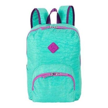 Imagem de Mochila Sestini Happy Crinkle 2 Turquesa e Roxo 14 Litros-Unissex