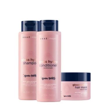 Imagem de Kit Braé Stages by Bruna Tavares Gloss Hydra Home Care (3 produtos)