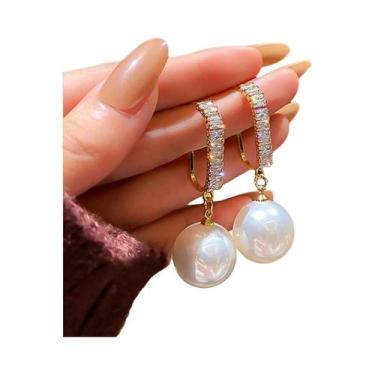 Imagem de Brincos De Diamante Com Cravos Cruzados Modernos Para Mulheres, 2 Peça