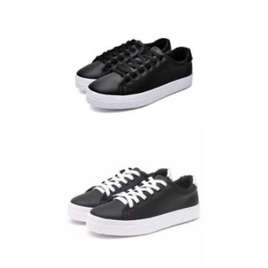 Imagem de Kit 02 Tênis Feminino Casual Clube do Sapato de Franca Peccato NS KIT Saara Smart-Feminino