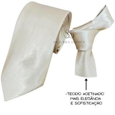 Imagem de Gravata Slim E Semi Slim Modernas Em Cetim Para Padrinhos Alta Qualida