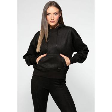 Imagem de Blusa de Moletom Suede Eco Preto-Feminino