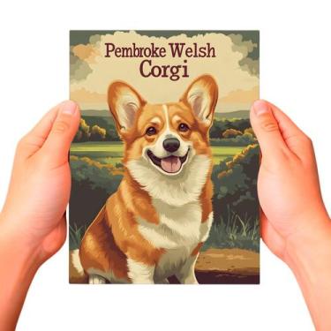 Imagem de Placa Decorativa Raças Cachorro Vintage Corgi Pembroke Cor: Sortido - 