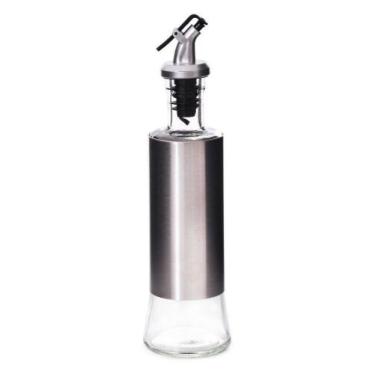 Imagem de Galheteiro Azeite Vinagre 300 Ml Vidro Aço Inox Dosador - Fratelli