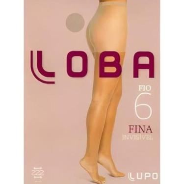 Imagem de Kit 2 Pares Meia Calça Fio 6 Invísivel Loba Lupo, G, Natural, Preto