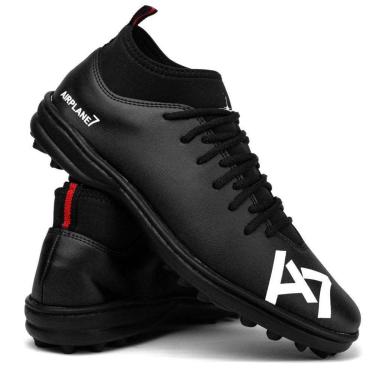 Imagem de Chuteira Society Botinha A7 Tamanho Grande 33 Ao 48 Preta-Unissex