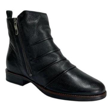 Imagem de Bota Bottero Cano Curto em Couro 361731 Preto-Feminino