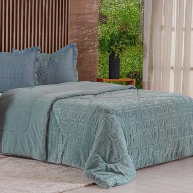 Imagem de Edredom Solteiro Plush Sense Dupla Face 100% Poliéster 160x220cm Tessi