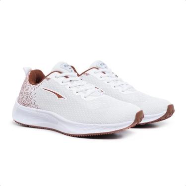 Imagem de Tênis para Caminhada Academia Feminino Confortavel Treino Esportivo Branco-Feminino