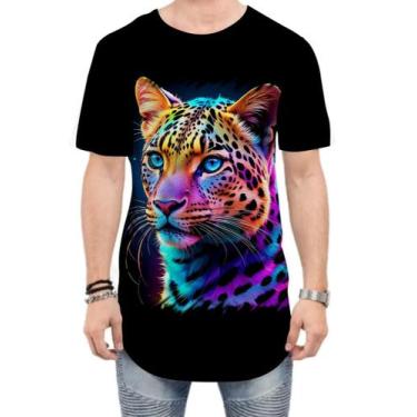 Imagem de Camiseta Longline Leopardo Ondas Magnéticas Vibrante 14 - Kasubeck Sto