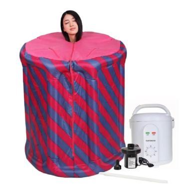 Imagem de Sauna a Vapor Portátil Spa Banheira Ofuro Gelo Infla para Relaxamento e Limpeza da Pele...