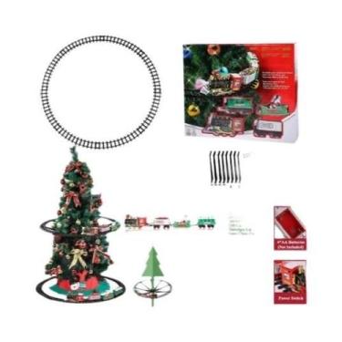 Imagem de Conjunto De Trem De Natal Para Crianças Com Luzes E Sons, Trilhos De F