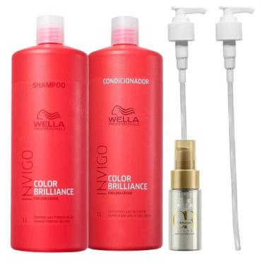Imagem de Kit Wella Professionals Invigo Color Brilliance Shampoo 1000ml + Condi