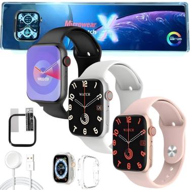 Imagem de Smartwatch Inteligente Watch X Microwear Assistente De Voz Gps Chatgpt 45mm Masculino F...